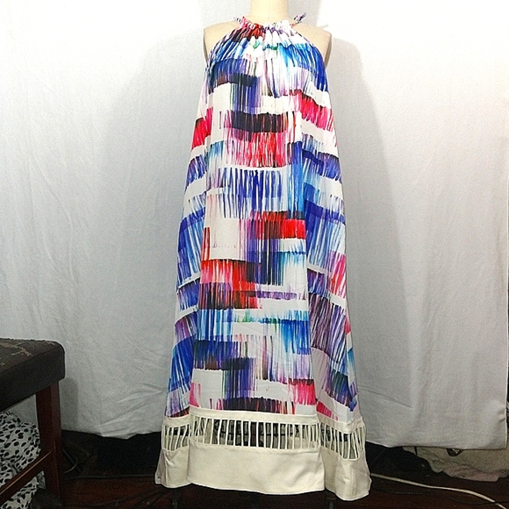 Sachin Babi Colorful Cutout Couture Gown
